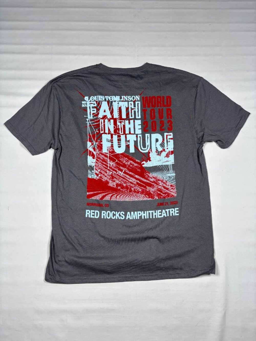 Louis Tomlinson Faith In The Future Red Rocks Amphitheatre 2023 Tour Shirt XL